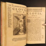 1677 – History of France – Mezeray | Portraits of Kings of France, 6v Set