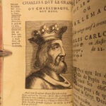 1677 – History of France – Mezeray | Portraits of Kings of France, 6v Set
