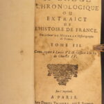 1677 – History of France – Mezeray | Portraits of Kings of France, 6v Set
