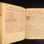 1724 – Missale Romanum – Catholic Church | Full Leather Folio, Music Chant