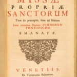1724 – Missale Romanum – Catholic Church | Full Leather Folio, Music Chant