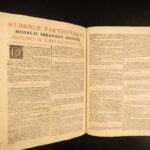 1724 – Missale Romanum – Catholic Church | Full Leather Folio, Music Chant