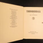 1961 – James Bond, Thunderball – Ian Fleming | First Edition, First Printing
