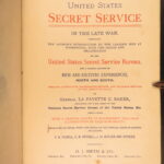 1889 – United States Secret Service – Baker | First Edition, Civil War History