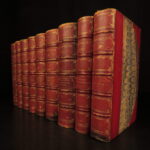 1866 – Works of William Shakespeare | 9v Set | Beautiful Red Leather