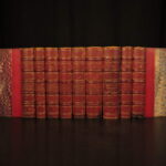 1866 – Works of William Shakespeare | 9v Set | Beautiful Red Leather
