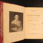 1866 – Works of William Shakespeare | 9v Set | Beautiful Red Leather