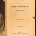 1866 – Works of William Shakespeare | 9v Set | Beautiful Red Leather