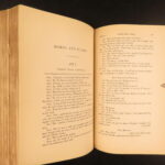 1866 – Works of William Shakespeare | 9v Set | Beautiful Red Leather