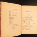 1866 – Works of William Shakespeare | 9v Set | Beautiful Red Leather