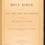 1883 – Family Holy Bible | Folio King James Bible – American Bible Society