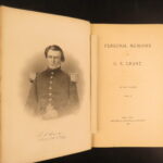 1885-86 – Personal Memoirs of U.S. Grant – Ulysses S. Grant | First Edition