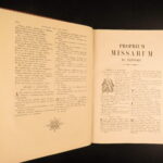 1895 – Missale Romanum, Catholic Church | Decorative Gilt Binding, Tours Folio