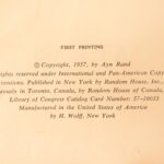 Atlas Shrugged – Ayn Rand – 1957 | First Edition, First Printing