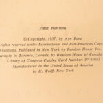 Atlas Shrugged – Ayn Rand – 1957 | First Edition, First Printing