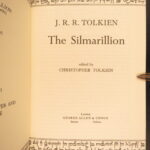 1977 JRR Tolkien 1st Silmarillion Lord of the Rings Middle Earth + MAP DJ