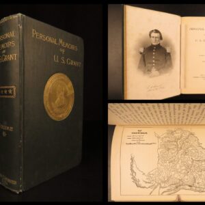 1885 General Ulysses S. Grant 1ed Civil War Memoirs of Union Illustrated MAPS 2v