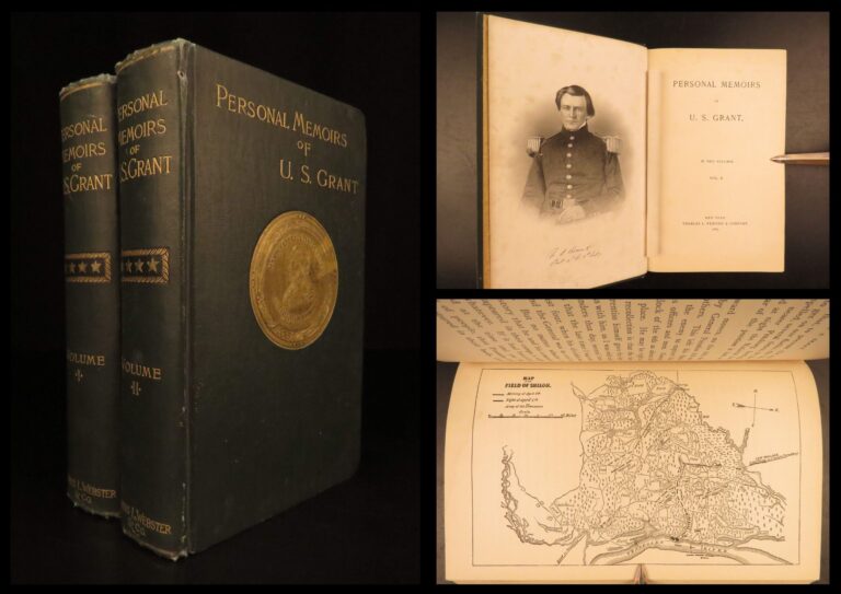 Image of 1885 General Ulysses S. Grant 1ed Civil War Memoirs of Union Illustrated MAPS 2v