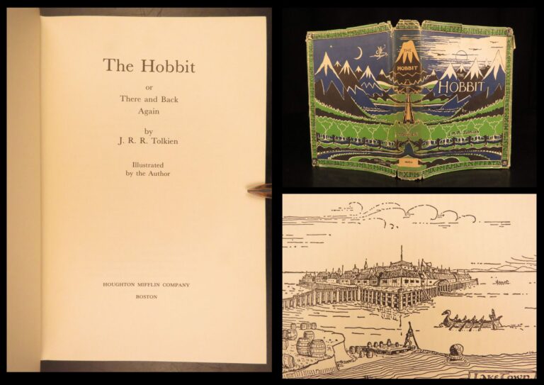 Image of 1966 The Hobbit JRR Tolkien Lord of Rings 33rd printing + Maps + Original DJ