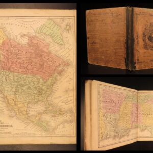 1854 Mitchell School ATLAS 32 MAPS America TEXAS Wild West Confederate South