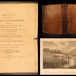 1796 – Canal Navigation – Robert Fulton | First Edition, Ships & Bridge Construction