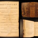 1760 – Samuel Johnson English Dictionary | Early 2nd Edition, Knapton