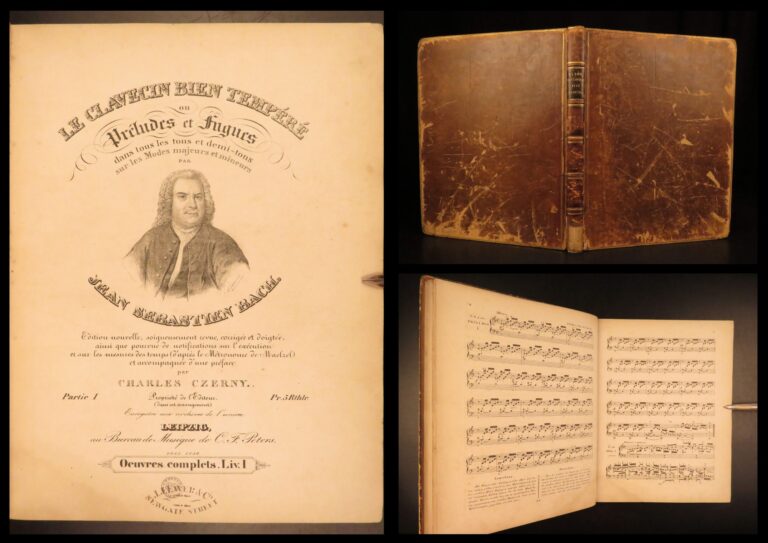 Image of 1850 – The Well-Tempered Clavier – Bach | Early Carl Czerny Edition, Piano Score