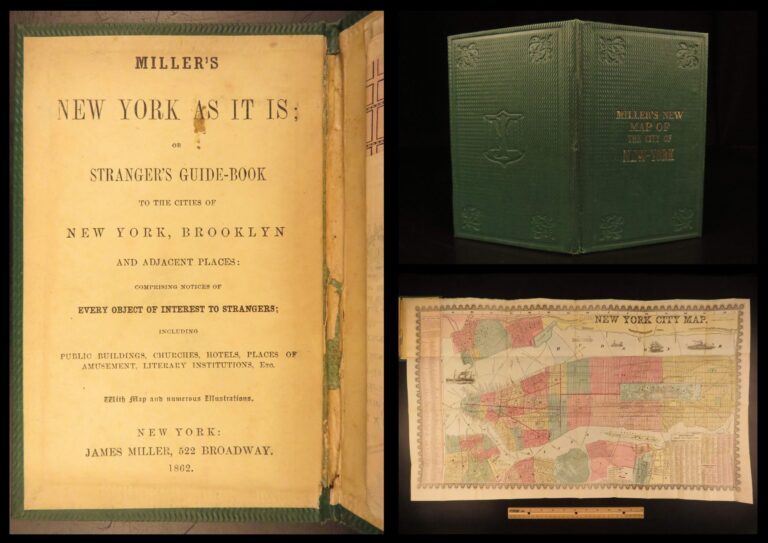 Image of 1862 – Enormous Map of New York City | New York, As It Is – Miller, Brooklyn