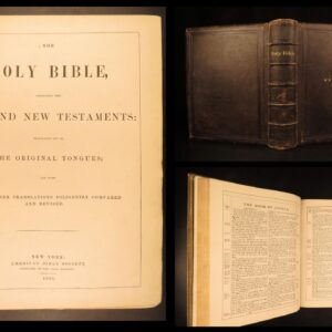 1883 – Family Holy Bible | Folio King James Bible – American Bible Society