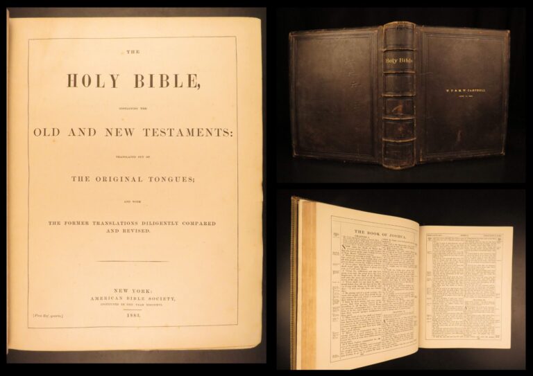 Image of 1883 – Family Holy Bible | Folio King James Bible – American Bible Society