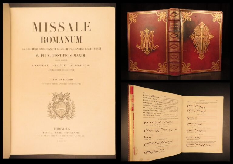 Image of 1895 – Missale Romanum, Catholic Church | Decorative Gilt Binding, Tours Folio