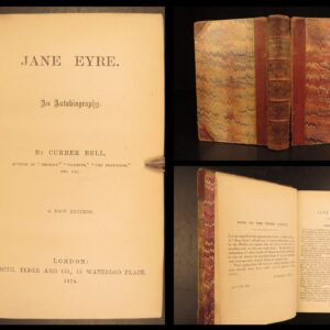 1874 – Jane Eyre by Charlotte Bronte | Famous British Literature | Leather