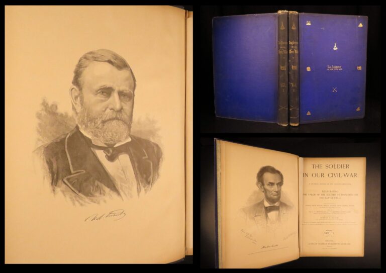 Image of 1890 – Soldier in Our Civil War – Mottelay | Huge Folios, Illustrated First Edition, 2v