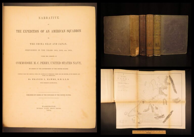 Image of 1856 – Expedition to China Sea & Japan – Commodore Perry | Perry Hawkes – 3v