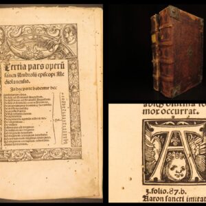 1516 – Works of Ambrose, Bishop of Milan | Post-Incunable, Koberger Printed