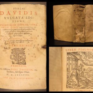 1588 – Psalms of David – Genebrard | Vulgate Holy Bible Commentary