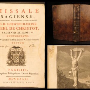 1742 – Missale Sagiense – Catholic Church | Missal of Sées Diocese, Huge Folio