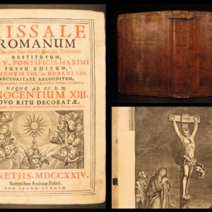 1724 – Missale Romanum – Catholic Church | Full Leather Folio, Music Chant