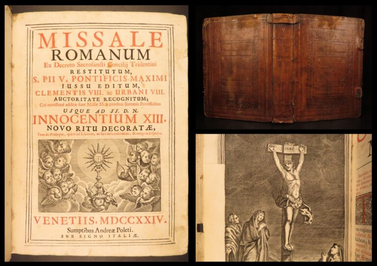 Image of 1724 – Missale Romanum – Catholic Church | Full Leather Folio, Music Chant